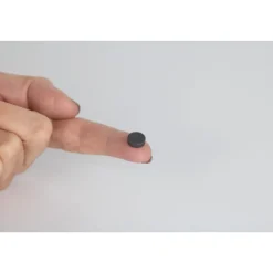 Suki Magnetscheibe Ferrit, selbstklebend, Ø 10 x 3 mm, schwarz