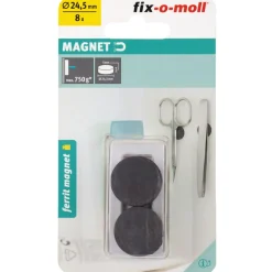 Suki Magnetscheibe Ferrit Ø 24,5 x 5 mm, schwarz