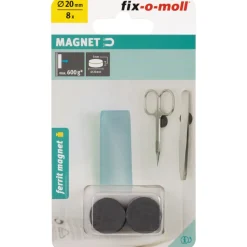 Suki Magnetscheibe Ferrit Ø 20 x 5 mm, schwarz