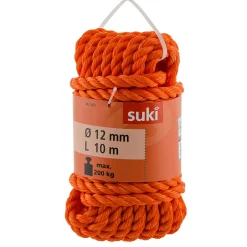 Suki Seil gedreht PP 12,0 mm 10m orange