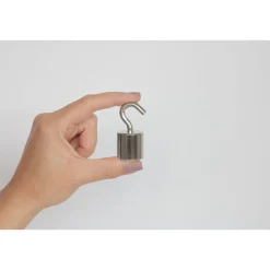 Suki Topfmagnet Neodym mit Schraubhaken M6 Ø 24,5 x 52 mm, silber