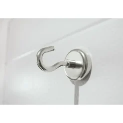 Suki Topfmagnet Neodym mit Schraubhaken M6 Ø 36 x 43 mm, silber