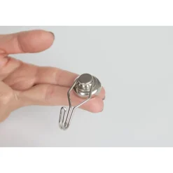 Suki Topfmagnet Neodym Ø 25 mm, mit drehbarem Haken 50 mm, silber
