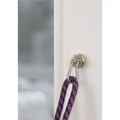 Suki Topfmagnet Neodym Ø 25 mm, mit Karabiner 40 x 20 mm, silber