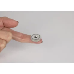 Suki Topfmagnet Neodym Ø 20 x 7 mm, mit Senkbohrung Ø 4,5 mm