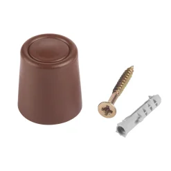 Suki Türstopper mit Schraube 2,6 cm braun 2 Stück