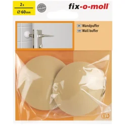 Suki Wandpuffer-Set mit Schrauben klebend 6 cm beige 2 Stück