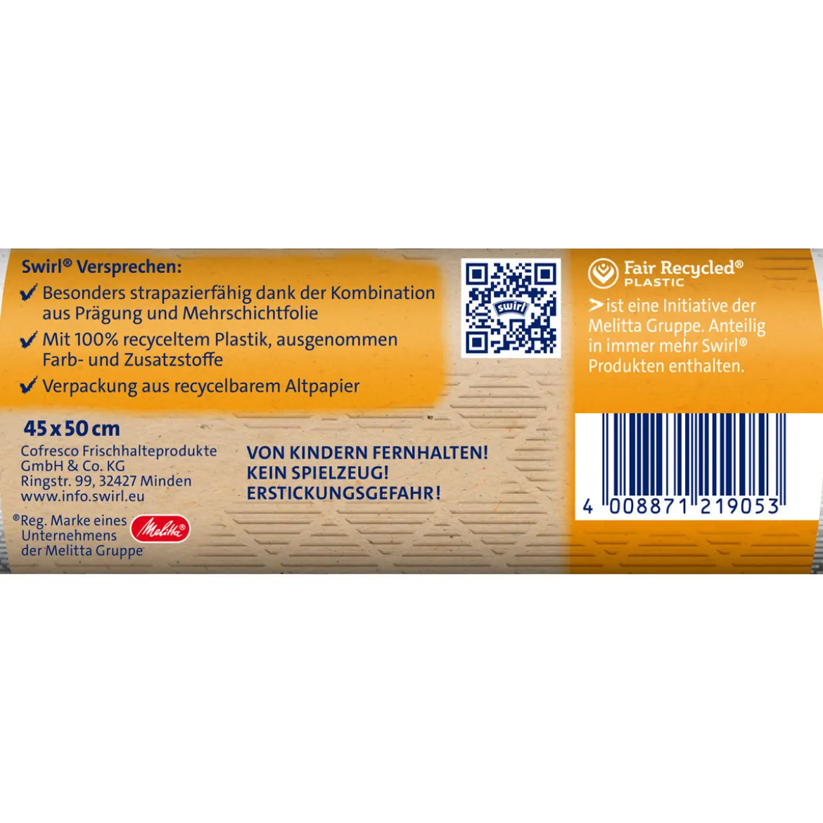 Swirl Zugband- Müllbeutel 20 L