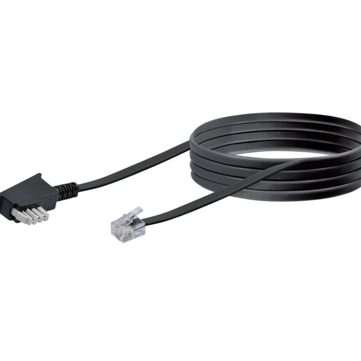 Telefon-Anschlussleitung 10m sw
