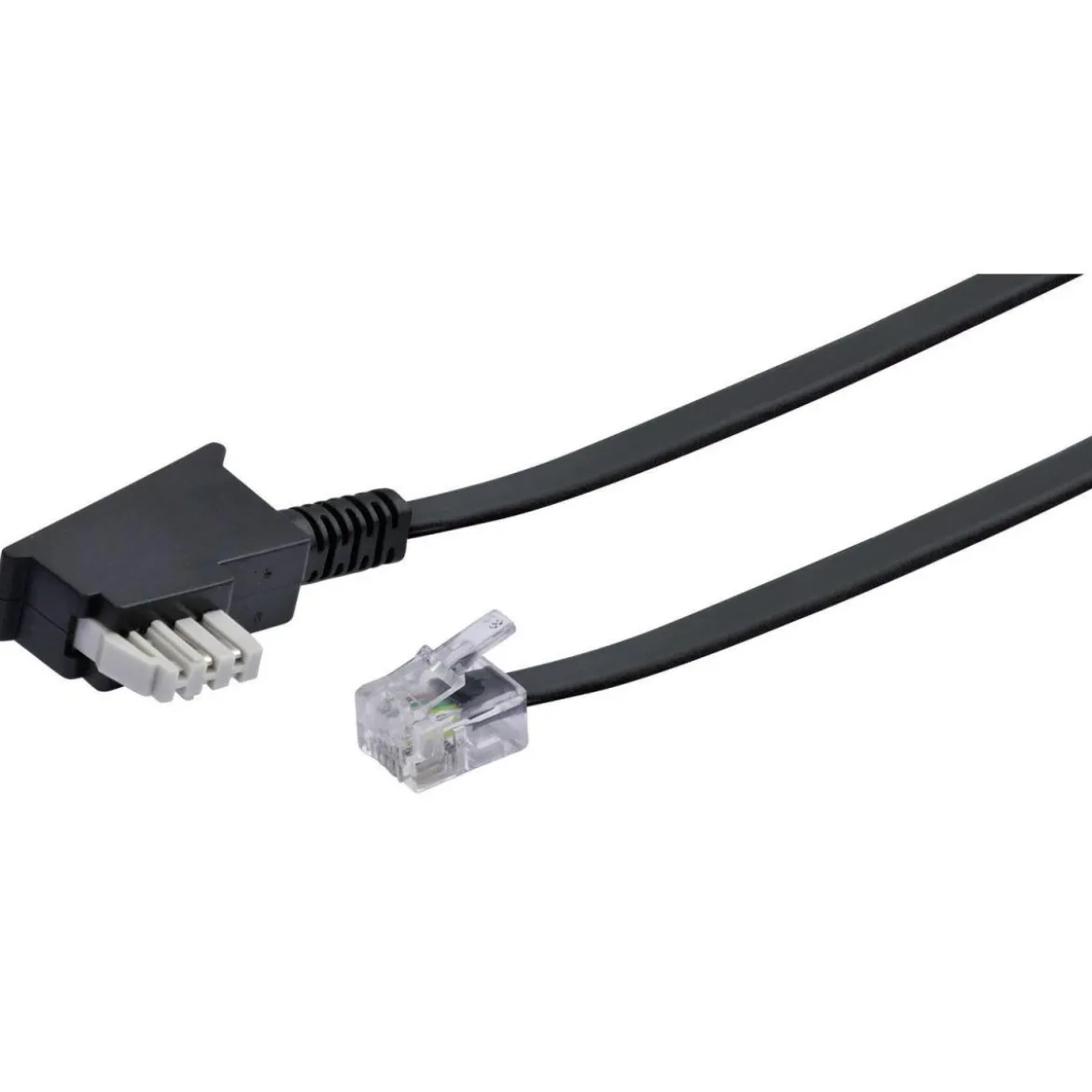 Telefon-Anschlussleitung 10m sw