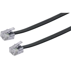 Telefon-Anschlussleitung 6m sw