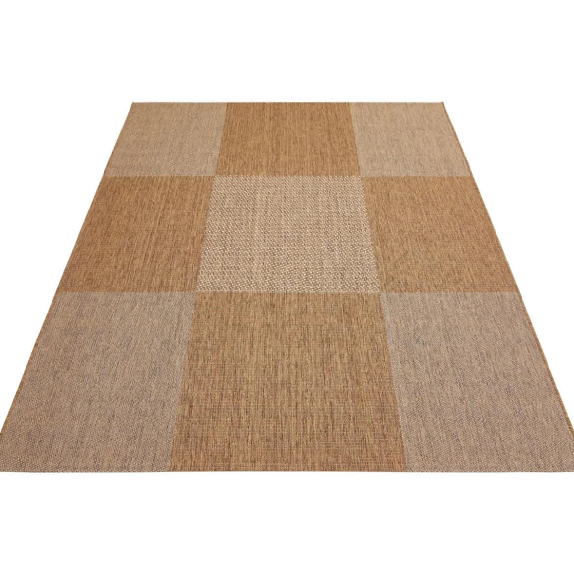 Teppich Arizona 160x230cm kariert beigebraun 972-10