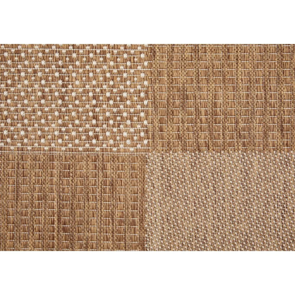 Teppich Arizona 160x230cm kariert beigebraun 972-10