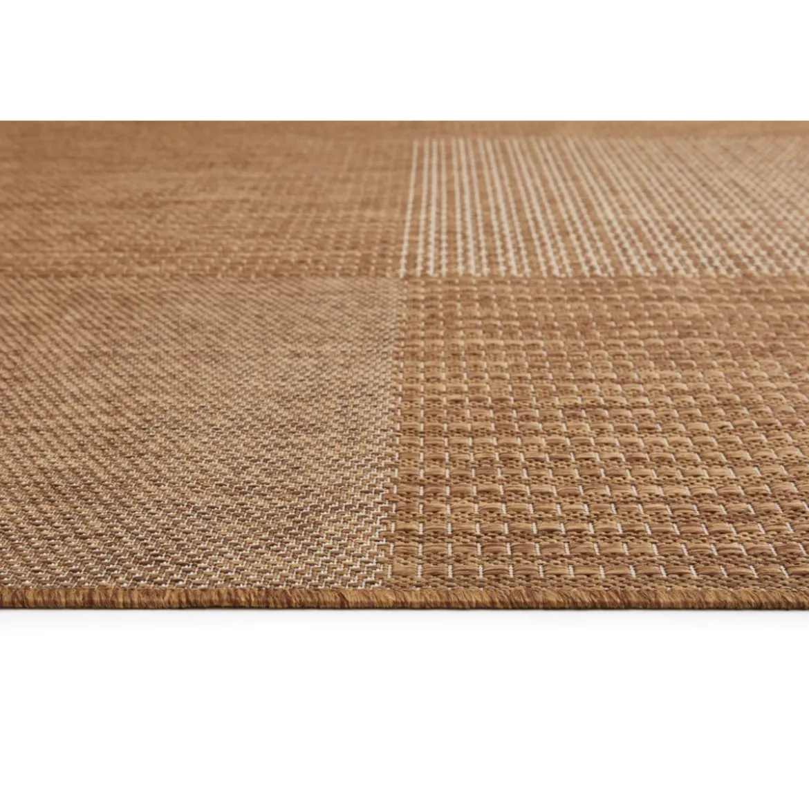 Teppich Arizona 160x230cm kariert beigebraun 972-10