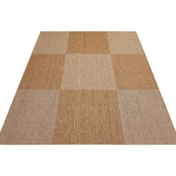 Teppich Arizona 133x190cm kariert beigebraun 972-10