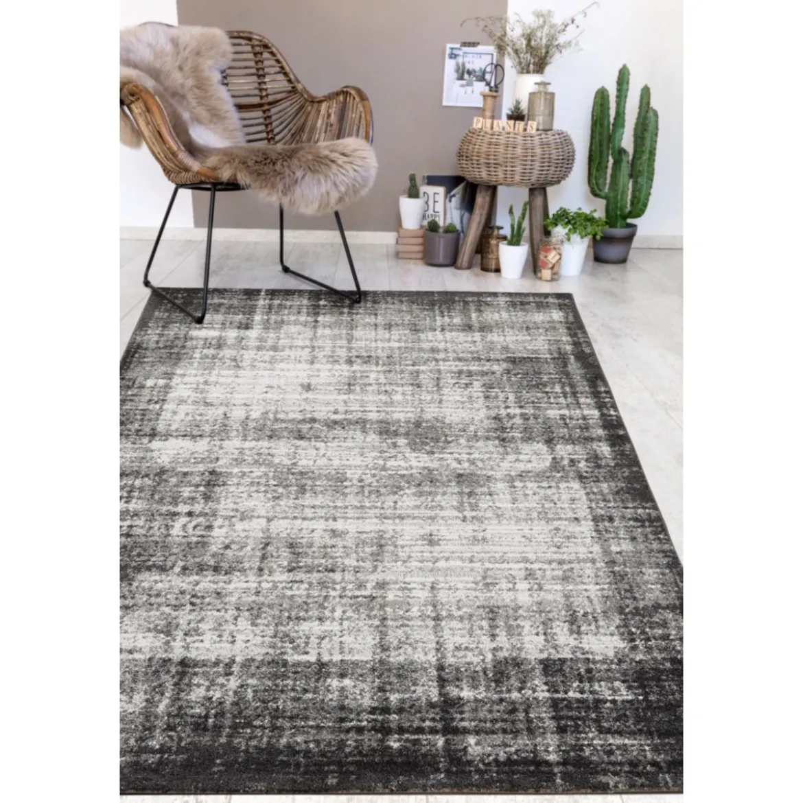 Teppich Campos 120x170 cm grau