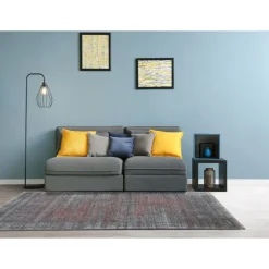 Teppich Campos 120x170 cm grau-coralle