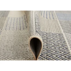 Teppich Clyde 67x120cm beige-blau