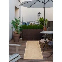 Teppich Clyde 67x120cm beige-blau