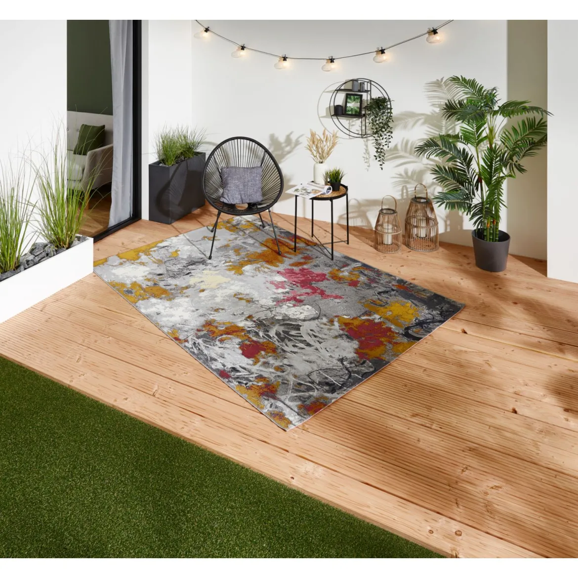 Teppich Portland 160x235cm grau-multi