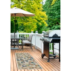 Teppich Sedona 67x120cm Kaestchen multi