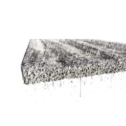 Terrassenplatte Megadrain ca. 50 x 50 x 4 cm grau