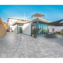 Terrassenplatte No 1 Bagattini Ellenica anthrazit-braun meliert 48 x 48 x 3,2 cm