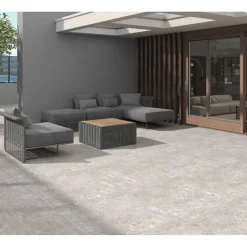 Terrassenplatte Travertine silver ca. 60 x 60 x 2 cm
