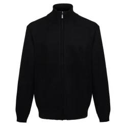 Terrax Workwear Strickjacke Herren schwarz melange XL