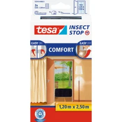 tesa Fliegengitter,anthr.,2St.,0,65x2,5mKlett Comfort Tuer XL