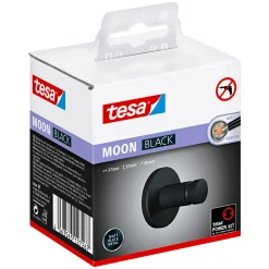 Tesa Handtuchhaken Moon mattschwarz