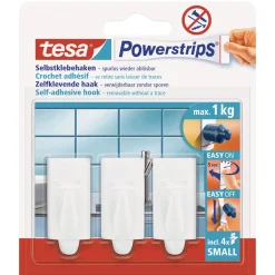 Tesa KlebehakenPowerstrips Small Trend weiß