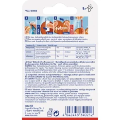 Tesa Klebestreifen transparent Glas 8 Stück Traglast 8 x 1 Kg