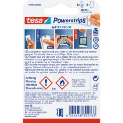 Tesa Powerstrips Waterproof Small