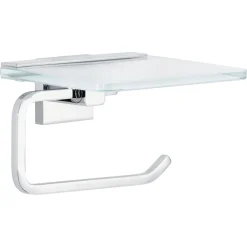Tesa Toilettenrollenhalter mit Ablage Deluxxe