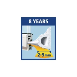 Tesa Gummidichtung P-Profil weiß 2-5 mm