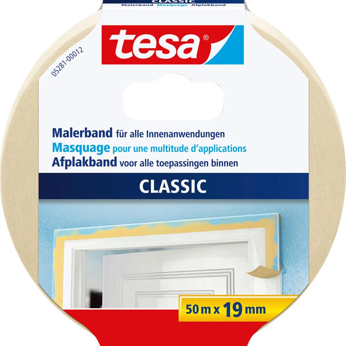 Tesa Malerband CLASSIC 50 m x 1,9 cm