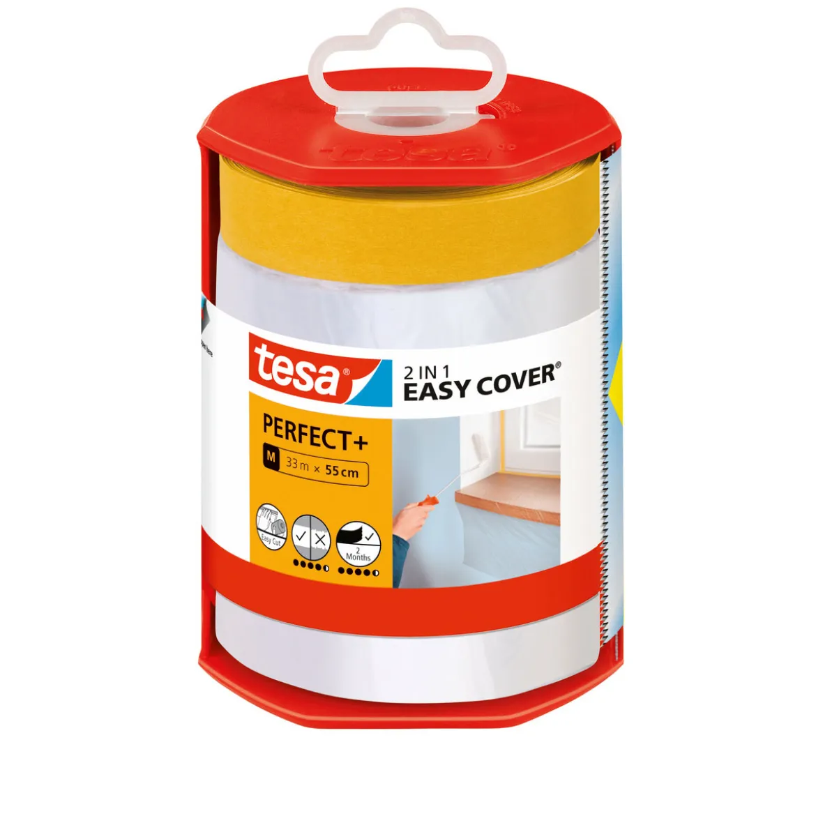 TesaMalerband Easy Cover Perfect+ Spender und Refill 33m x 55cm