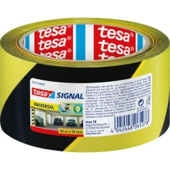 TesaSignalband Markierungsklebeband Universal gelb-schwarz 66m x 50mm
