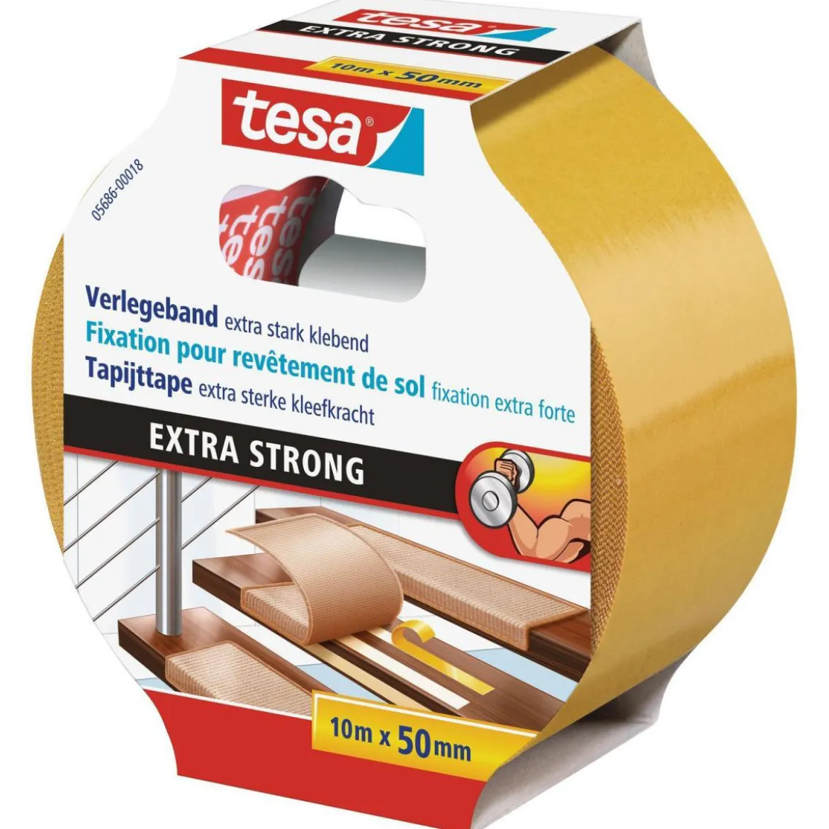 Tesa Verlegeband extra stark klebend 10 m