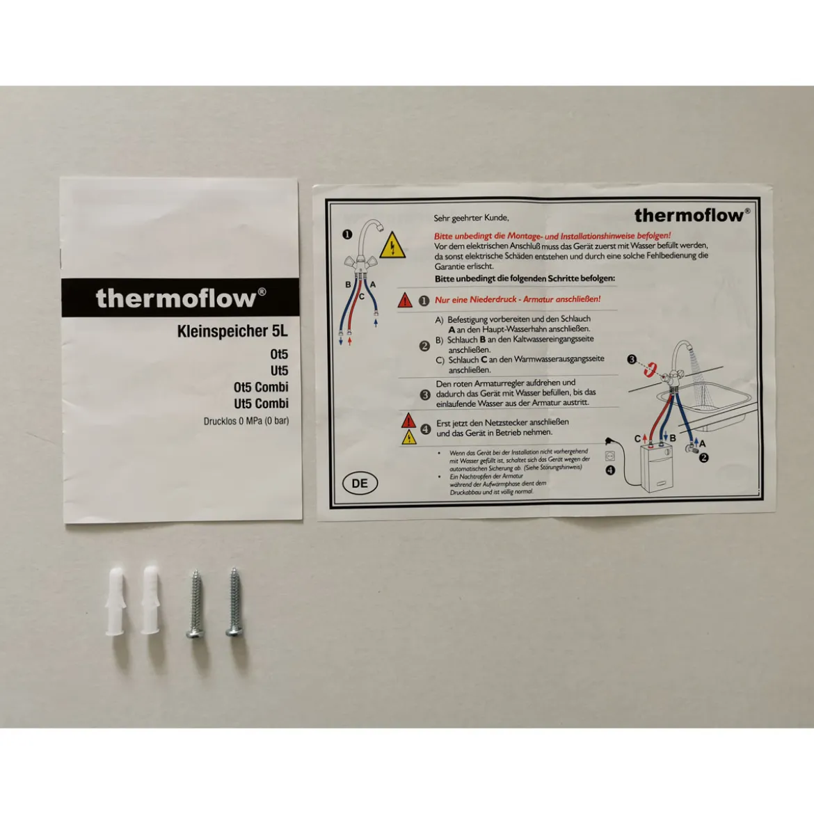 Thermoflow-Set UT5 mit Armatur Qmix 12