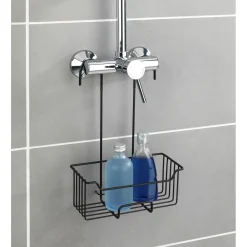 Thermostat-Dusch-Caddy Mod. Milochwarz matt Edelstahl rostfrei
