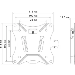 Tilt 1 TV-Wandhalter 33-74cmNeigbar, max. 25kg