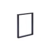 Tischbein Rechteck schwarz matt 71 x 59 x 3 cm