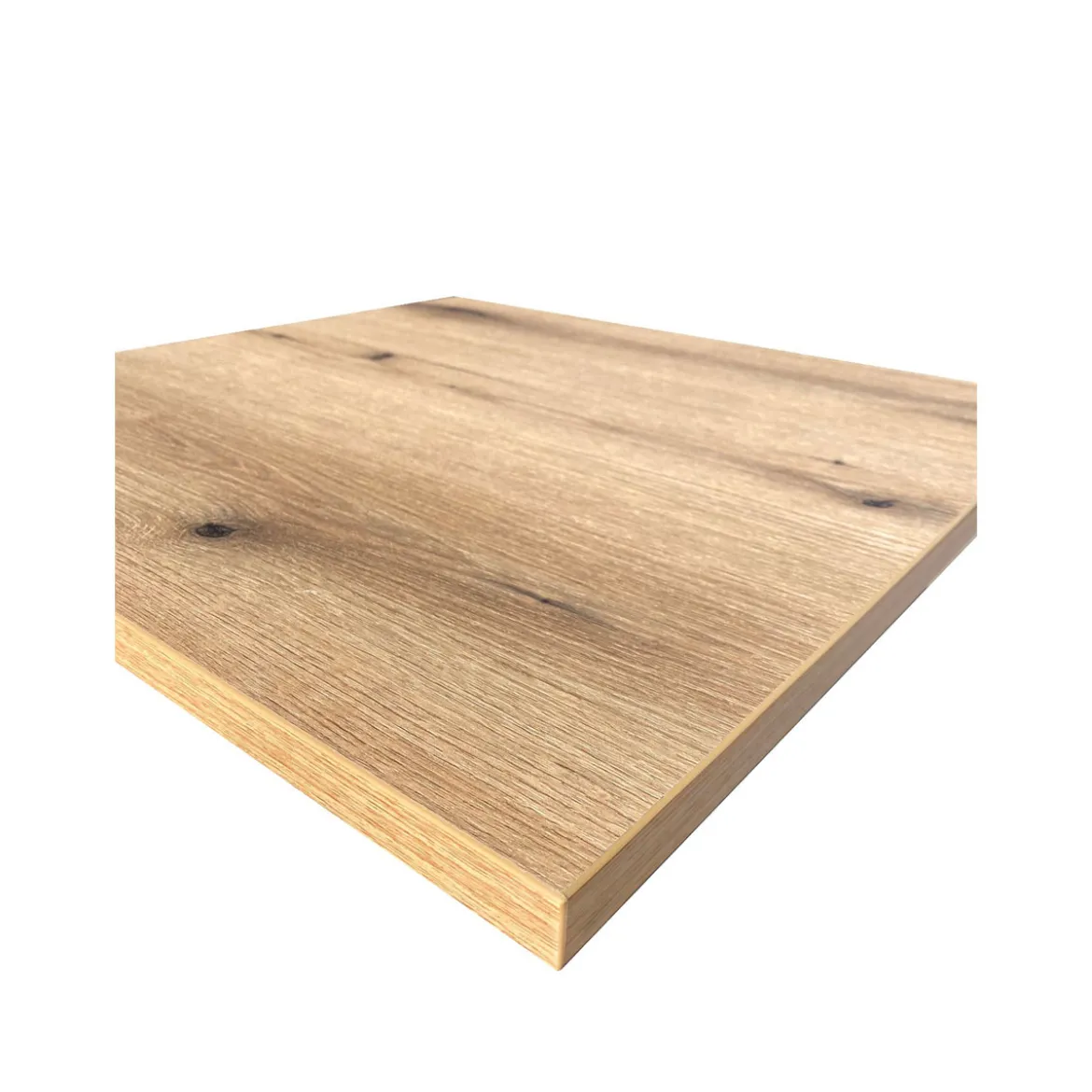 Tischplatte Küsteneiche 65 x 65 x 2,7 cm