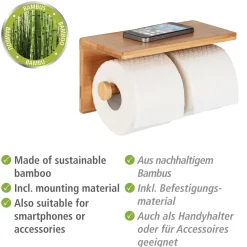 Toiletten-Ersatzrollenhalter DuoBambusa