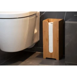 Toiletten-Ersatzrollenhalt. Mod.Bambusa