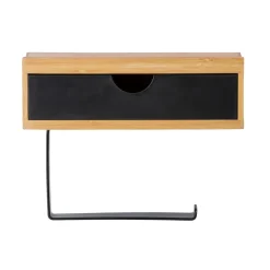 Toilettenpapierhalter m. Ablage Bambusa