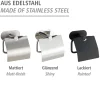 Toilettenpapierhalter mit Deckel OreaMatt Turbo-Lock Edelstahl