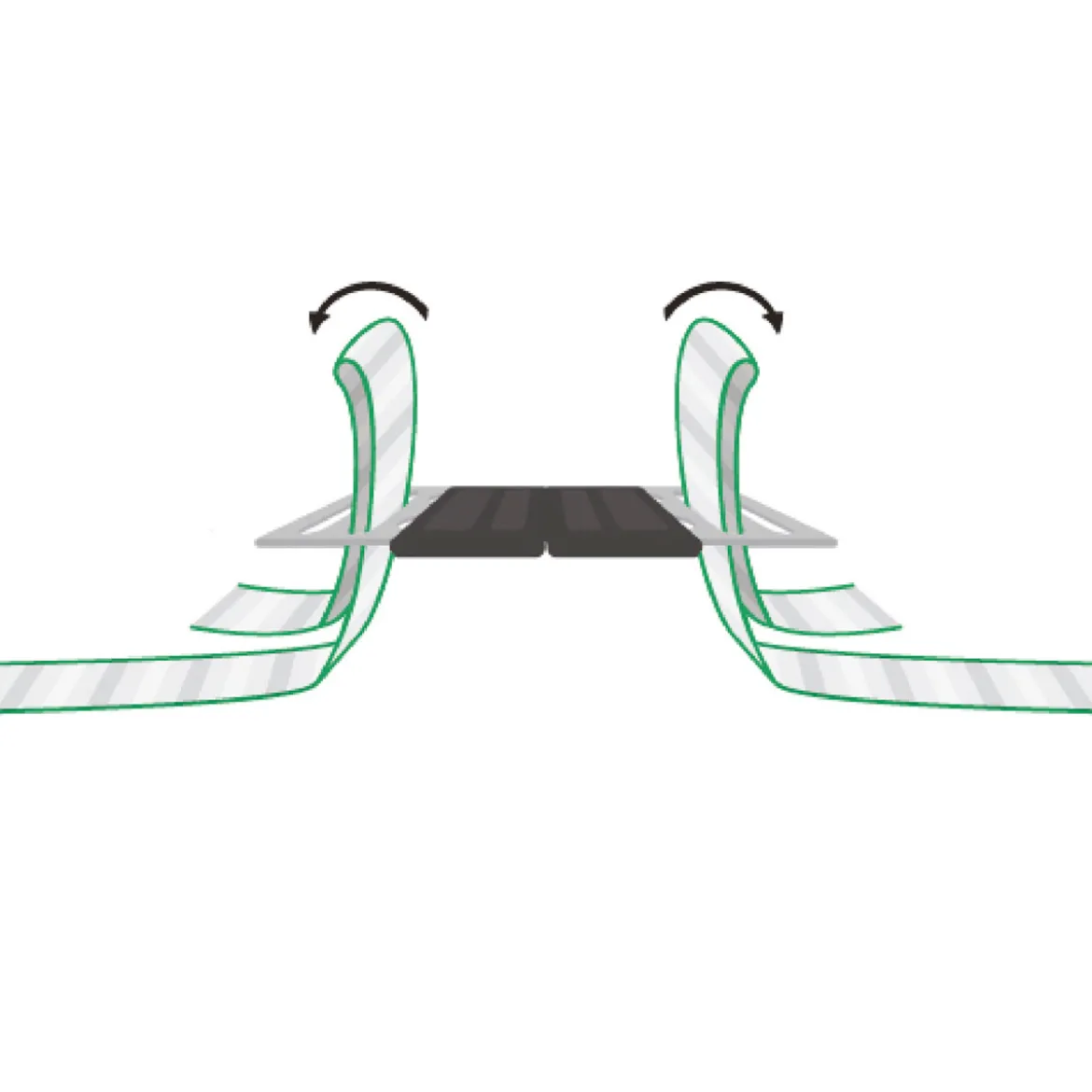 Torgriffverbinder Litzclip 4 cm 4 Stück